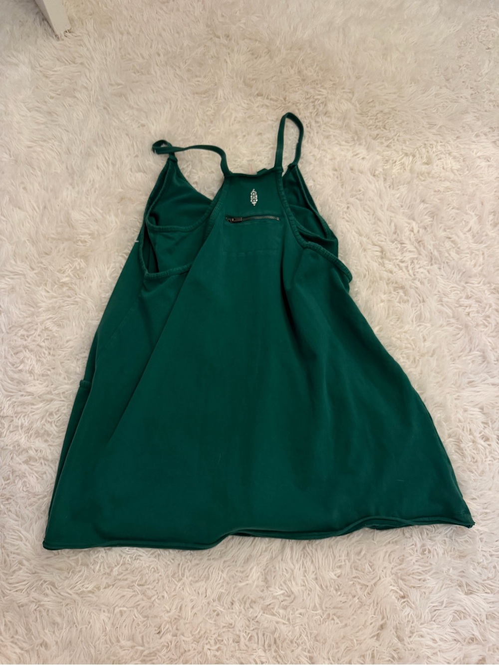 FP Movement by Free People Emerald Green Racerback Pocket Mini Dress - Picture 3 of 3
